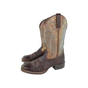 Ariat Brown and Gold Boots
